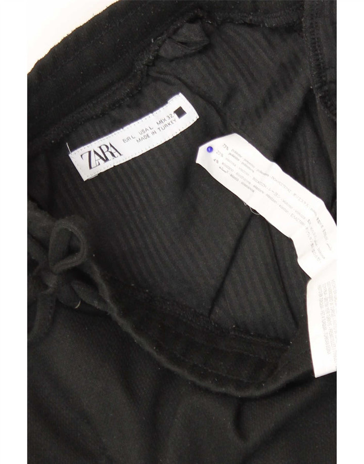 Zara Mens Sport Shorts Large  Black Polyester