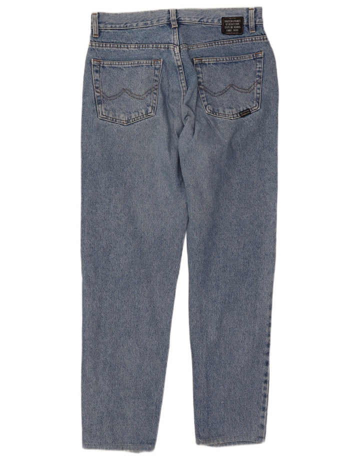 BENETTON Womens High Waist Tapered Jeans IT 48 XL W32 L30 Blue Cotton