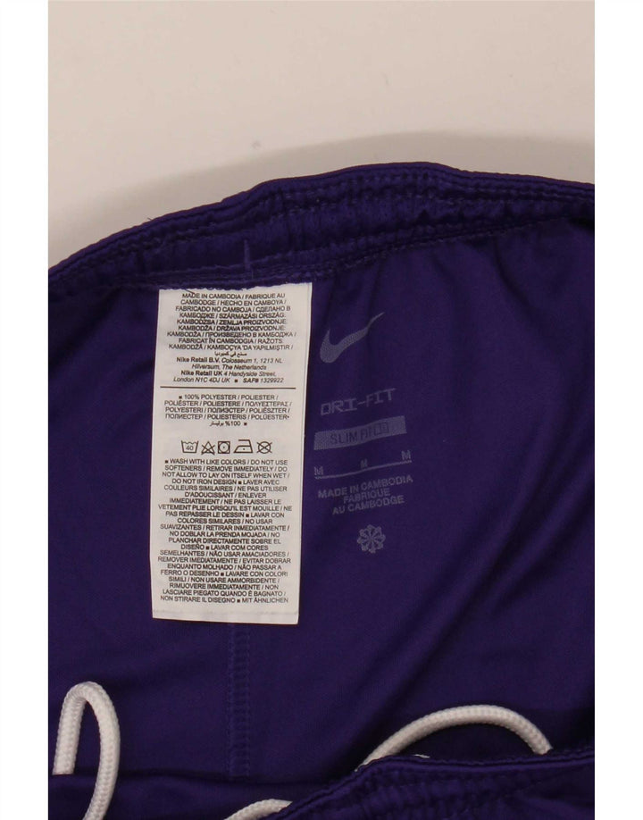 Nike Mens Dri Fit Slim Sport Shorts Medium Purple Polyester