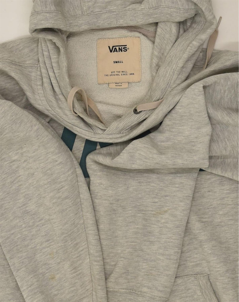 VANS Mens Hoodie Jumper Small Grey | Vintage Vans | Thrift | Second-Hand Vans | Used Clothing | Messina Hembry 