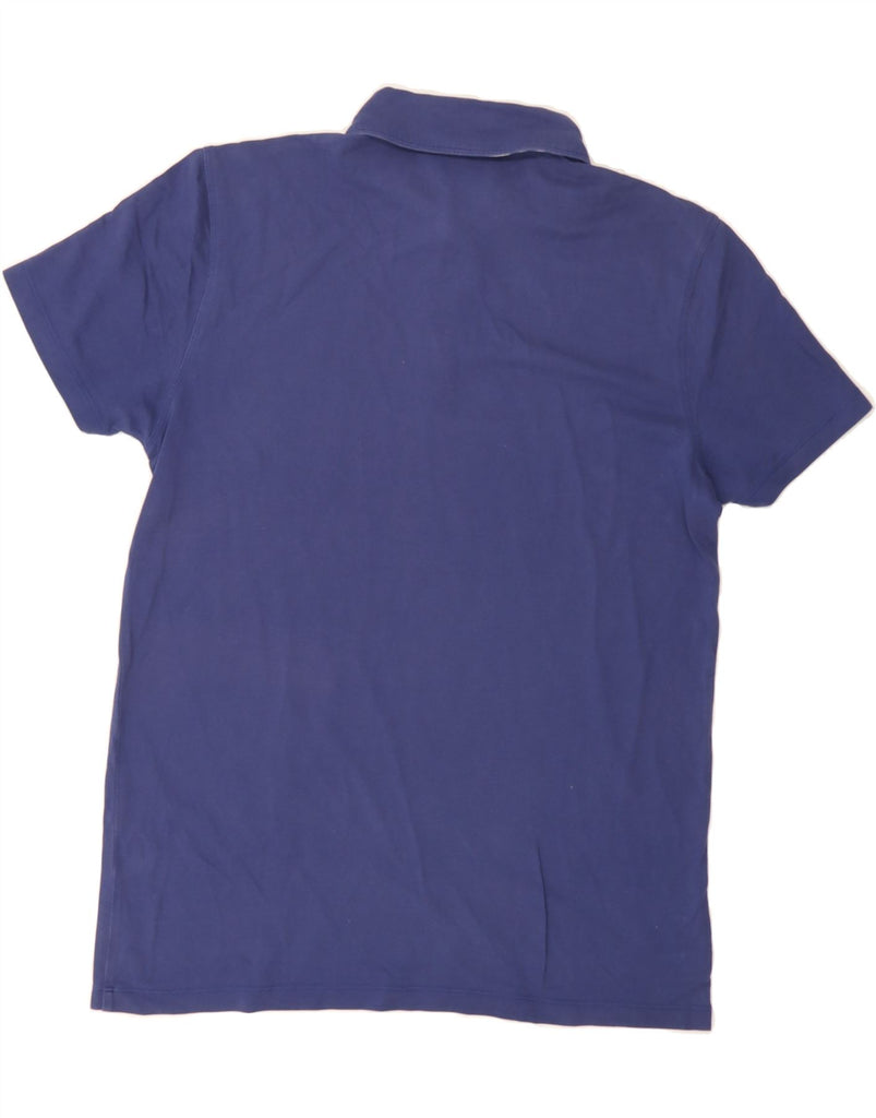 HUGO BOSS Mens Regular Fit Polo Shirt Medium Navy Blue Cotton Vintage Hugo Boss and Second-Hand Hugo Boss from Messina Hembry 