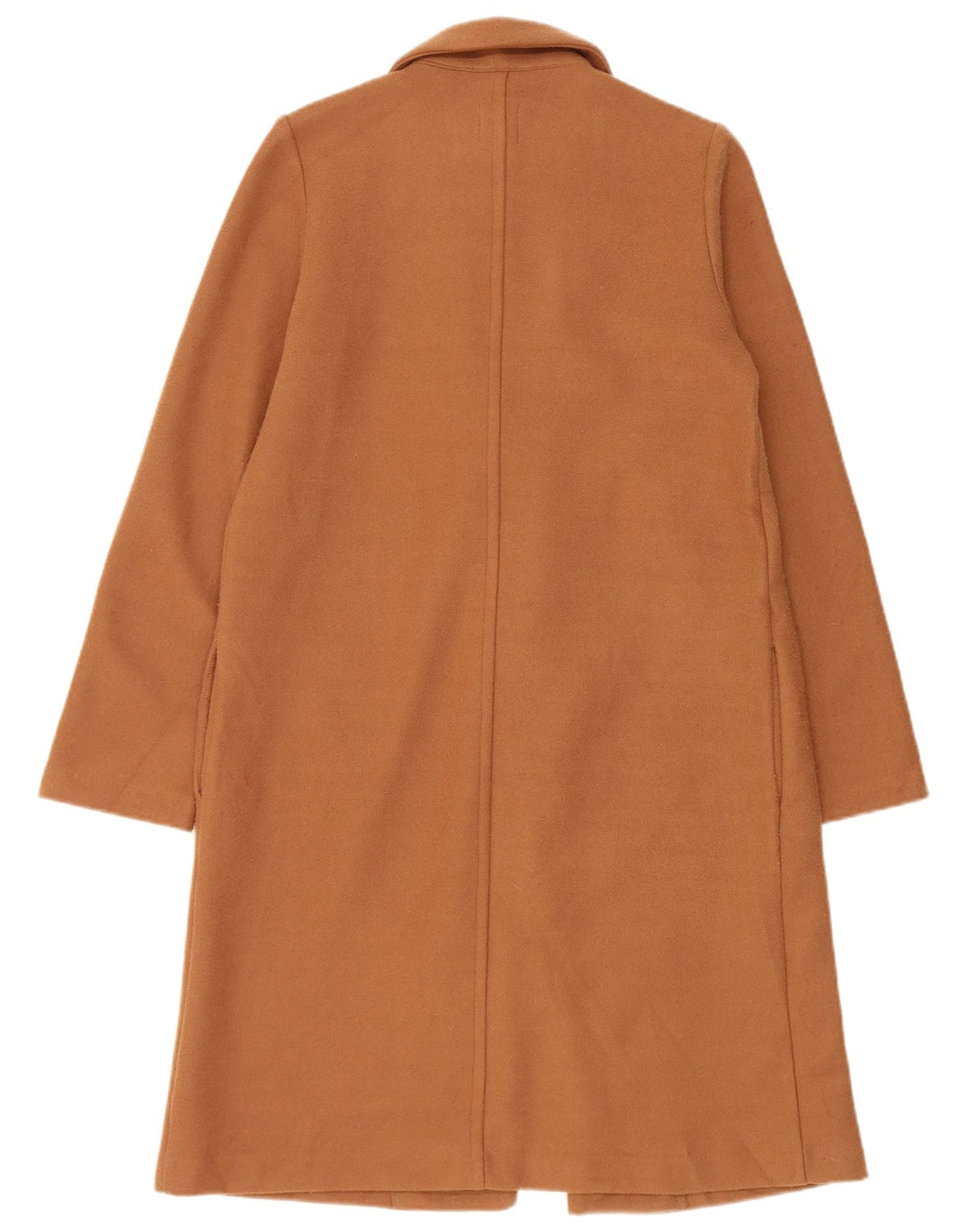 Zara Womens Overcoat UK 10 Small Brown Polyester