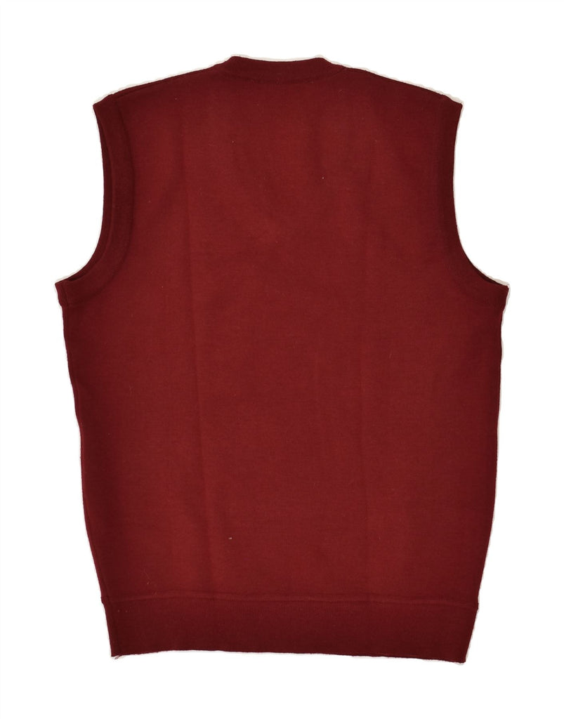 VINTAGE Womens Vest Tank Top UK 20 2XL Burgundy Wool | Vintage Vintage | Thrift | Second-Hand Vintage | Used Clothing | Messina Hembry 