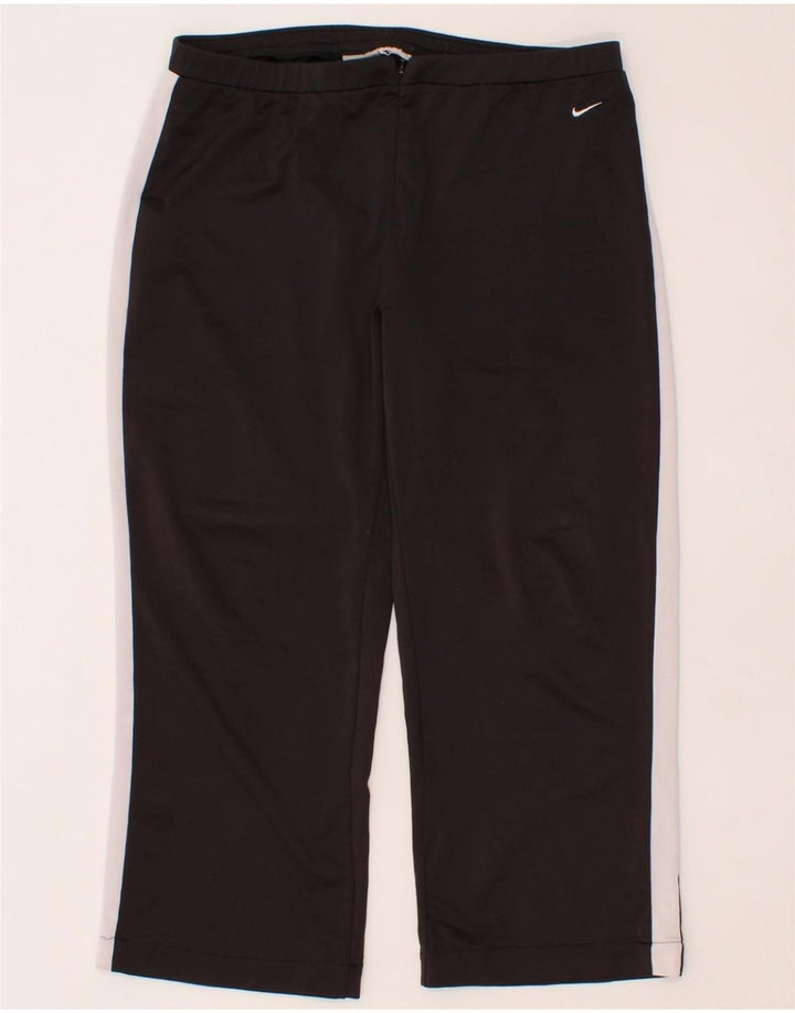 NIKE Womens Tracksuit Trousers UK 12/14 Medium Black Colourblock Vintage Nike and Second-Hand Nike from Messina Hembry 