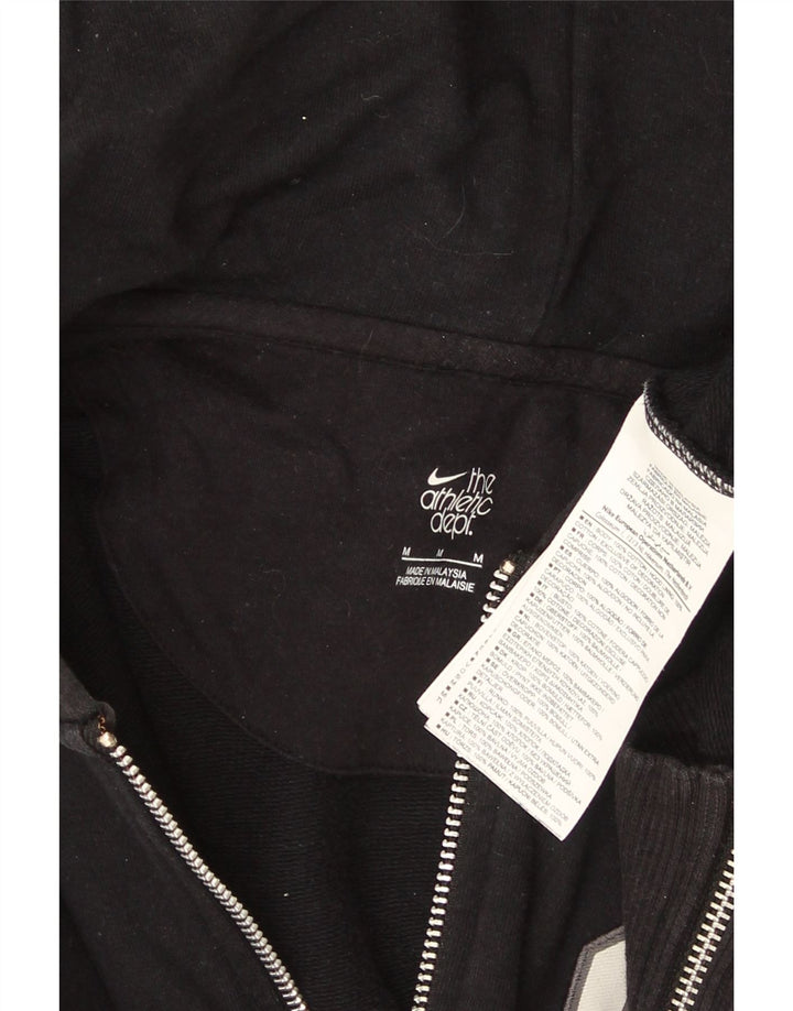 Nike Mens Graphic Zip Hoodie Sweater Medium Black Cotton
