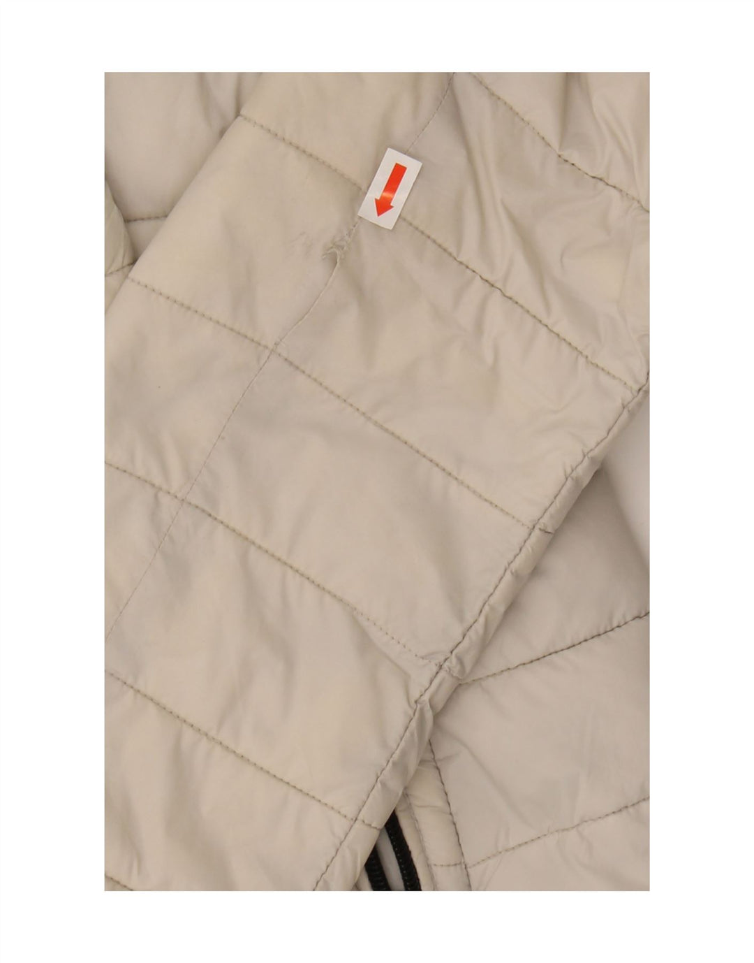 REFRIGUE Womens Hooded Padded Jacket UK 6 XS Grey Vintage Refrigue and Second-Hand Refrigue from Messina Hembry 