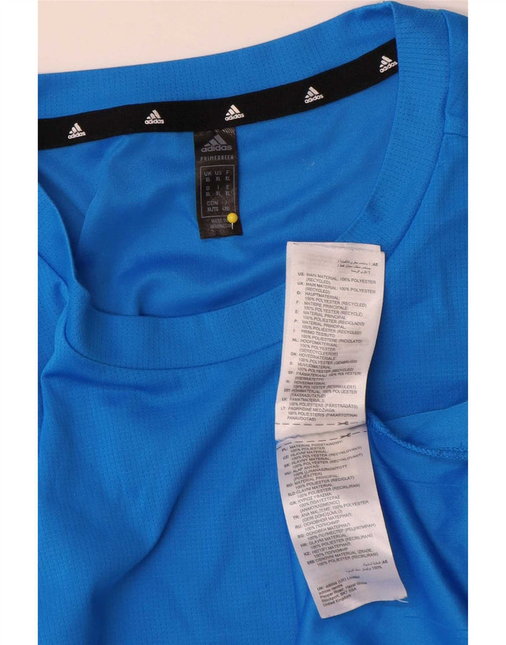 Adidas Mens Aeroready T-Shirt Top XL Blue Polyester