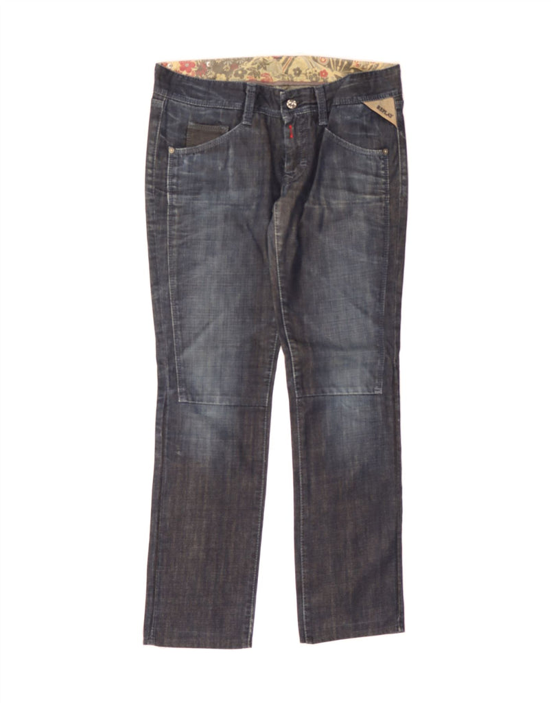 REPLAY Womens Straight Jeans W31 L32 Navy Blue Cotton Vintage Replay and Second-Hand Replay from Messina Hembry 