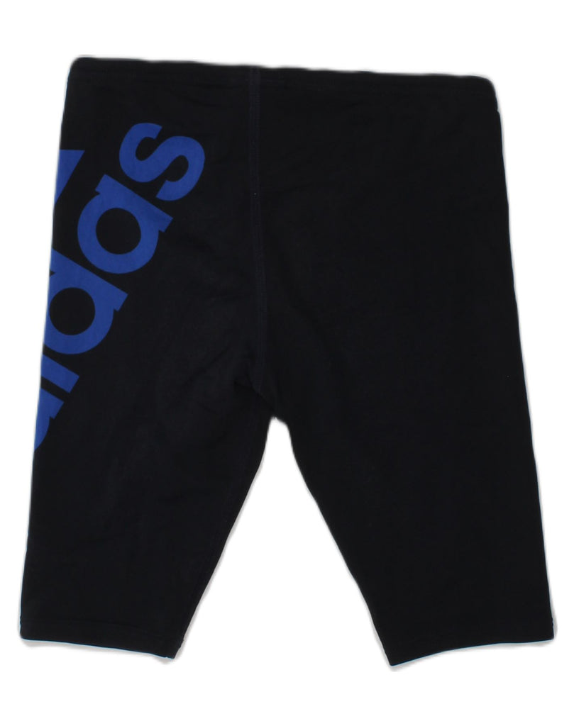 ADIDAS Boys Graphic Sport Shorts 7-8 Years Black Polyester | Vintage Adidas | Thrift | Second-Hand Adidas | Used Clothing | Messina Hembry 