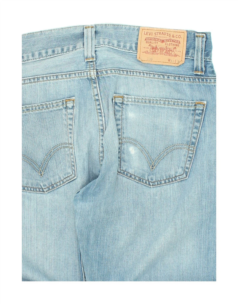 LEVI'S Mens 506 Straight Jeans W31 L28 Blue Cotton Vintage Levi's and Second-Hand Levi's from Messina Hembry 