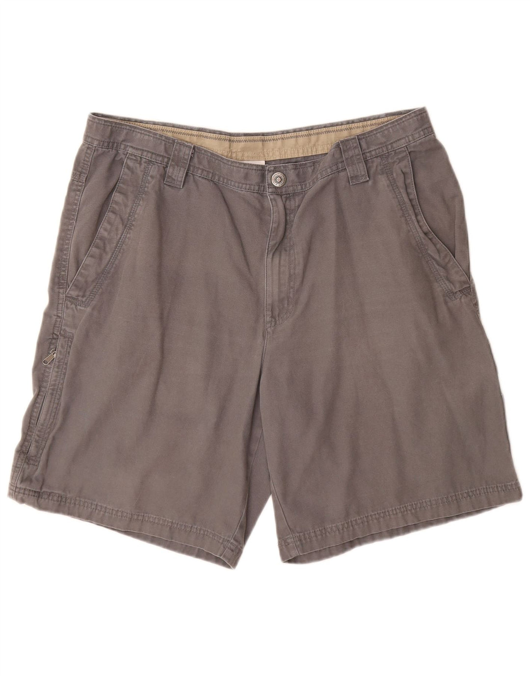 Columbia Mens Omni-Shield Cargo Shorts W36 Large  Grey Cotton