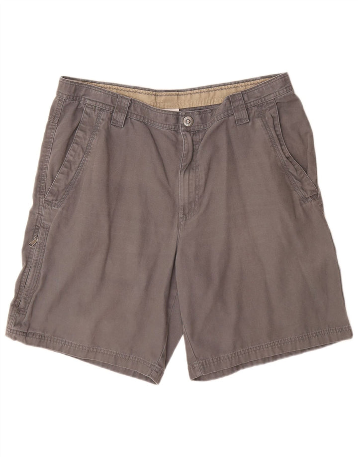 Columbia Mens Omni-Shield Cargo Shorts W36 Large  Grey Cotton