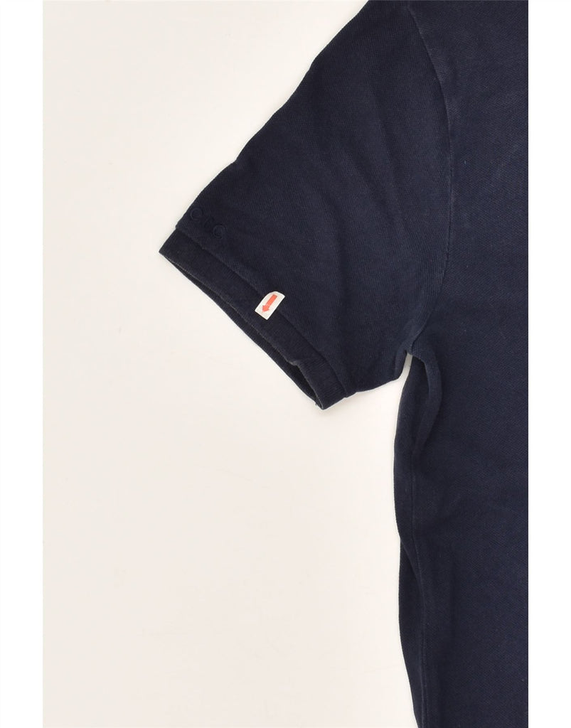 NIKE Mens Polo Shirt Large Navy Blue Cotton | Vintage Nike | Thrift | Second-Hand Nike | Used Clothing | Messina Hembry 