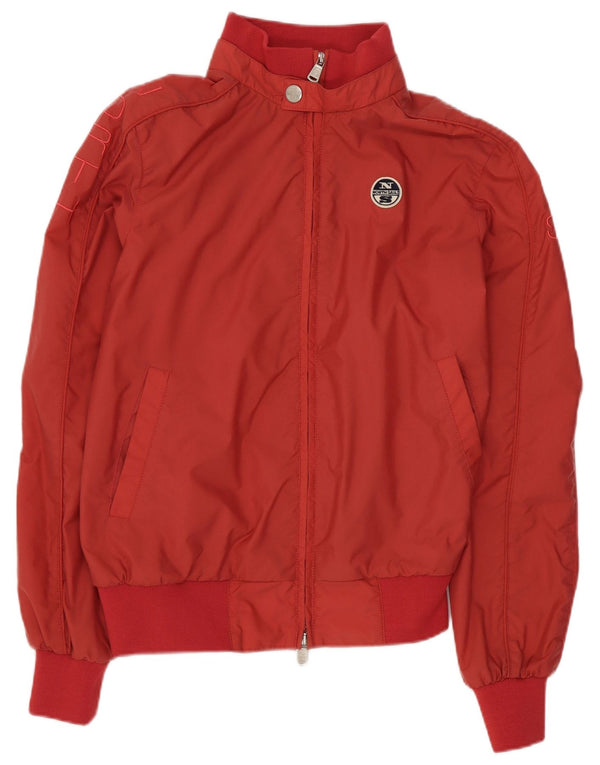 North Sails Mens Bomber Jacket UK 34 XS Red Polyamide