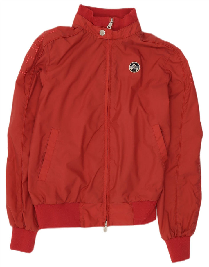 North Sails Mens Bomber Jacket UK 34 XS Red Polyamide