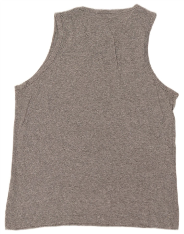 Nike Mens Graphic Vest Top Large Grey Flecked Cotton
