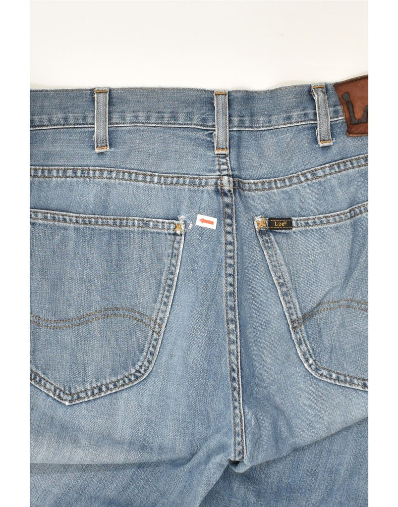 LEE Mens Rider Denim Shorts W30 Medium Blue Cotton | Vintage Lee | Thrift | Second-Hand Lee | Used Clothing | Messina Hembry 