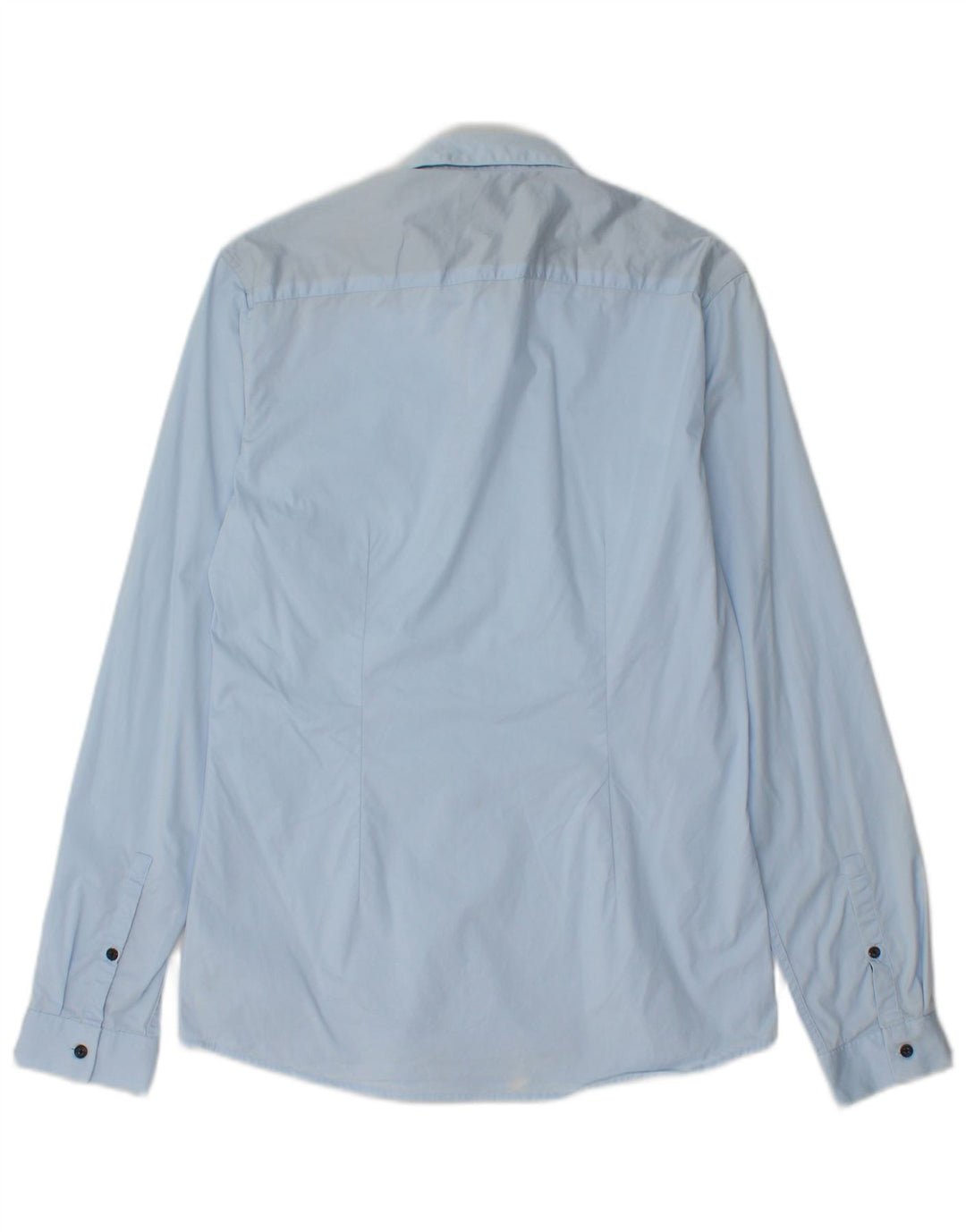 JULES Mens Extra Slim Fit Shirt Medium Blue Cotton