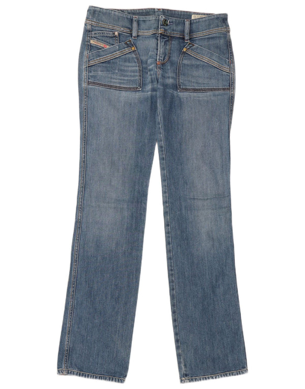 DIESEL Womens Reckfly Straight Jeans W29 L32 Blue Cotton