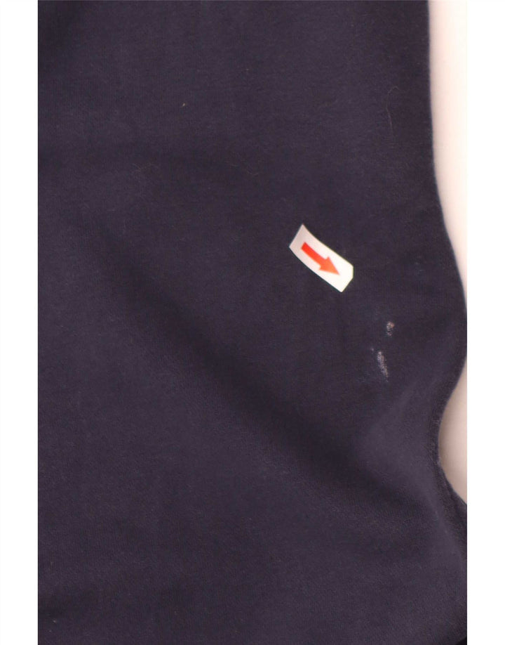 Marks & Spencer Womens Crop Tracksuit Trousers UK 12 Medium Navy Blue