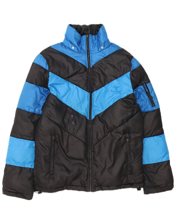 Hummel Mens Padded Jacket UK 38 Medium Black Colourblock Polyester