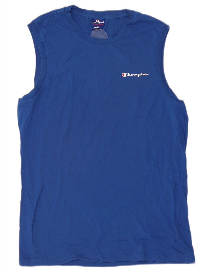 CHAMPION Mens Vest Top Medium Blue