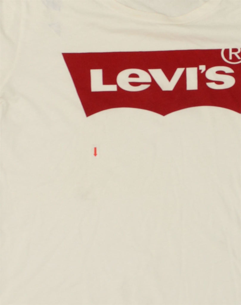 LEVI'S Mens Graphic T-Shirt Top Small White Cotton | Vintage Levi's | Thrift | Second-Hand Levi's | Used Clothing | Messina Hembry 