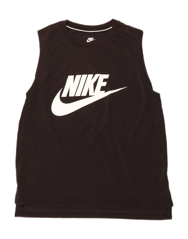 NIKE Mens Graphic Vest Top Medium Black