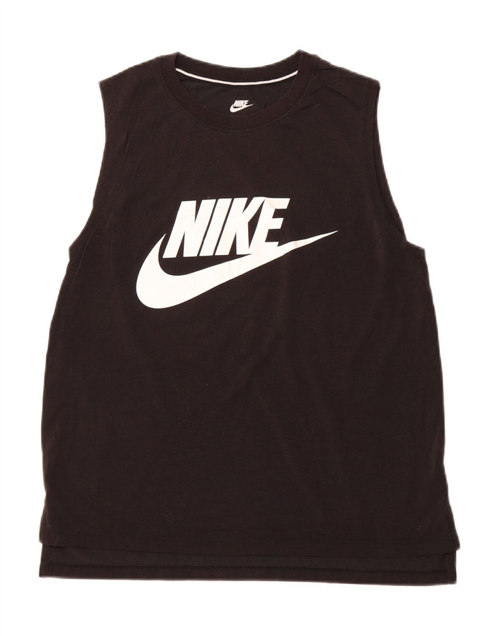 NIKE Mens Graphic Vest Top Medium Black