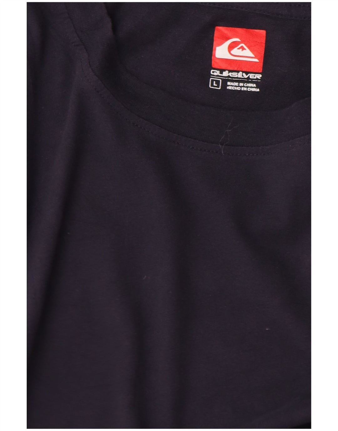 Quiksilver Mens T-Shirt Top Large Navy Blue Cotton