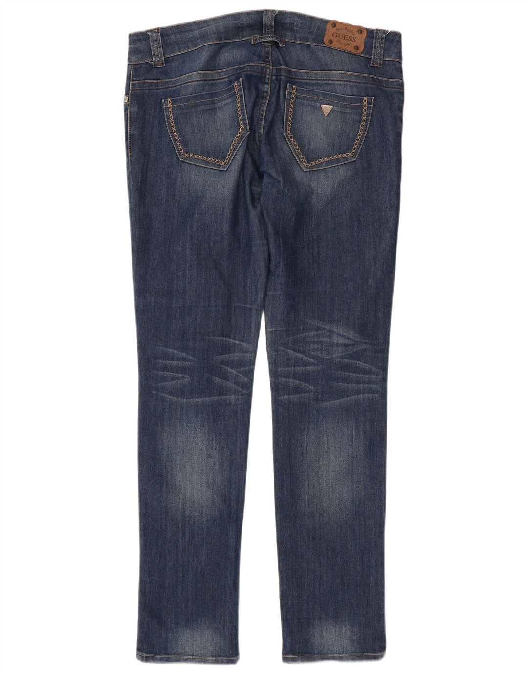 Guess Womens Slim Jeans W31 L33 Blue Cotton