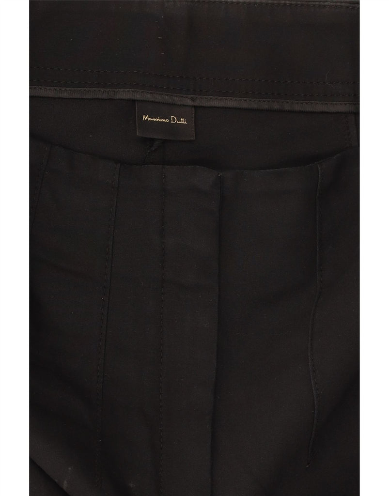 MASSIMO DUTTI Womens Slim Casual Trousers EU 34 2XS W24 L26 Black Cotton Vintage Massimo Dutti and Second-Hand Massimo Dutti from Messina Hembry 