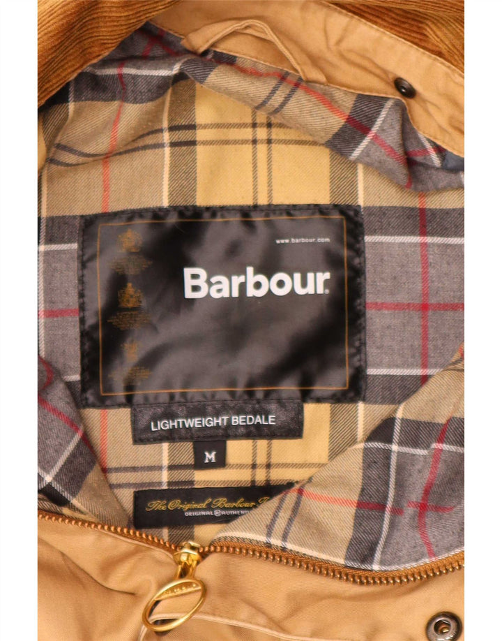 Barbour Mens Bedale Waxed Cotton Jacket UK 38 Medium Beige Colourblock