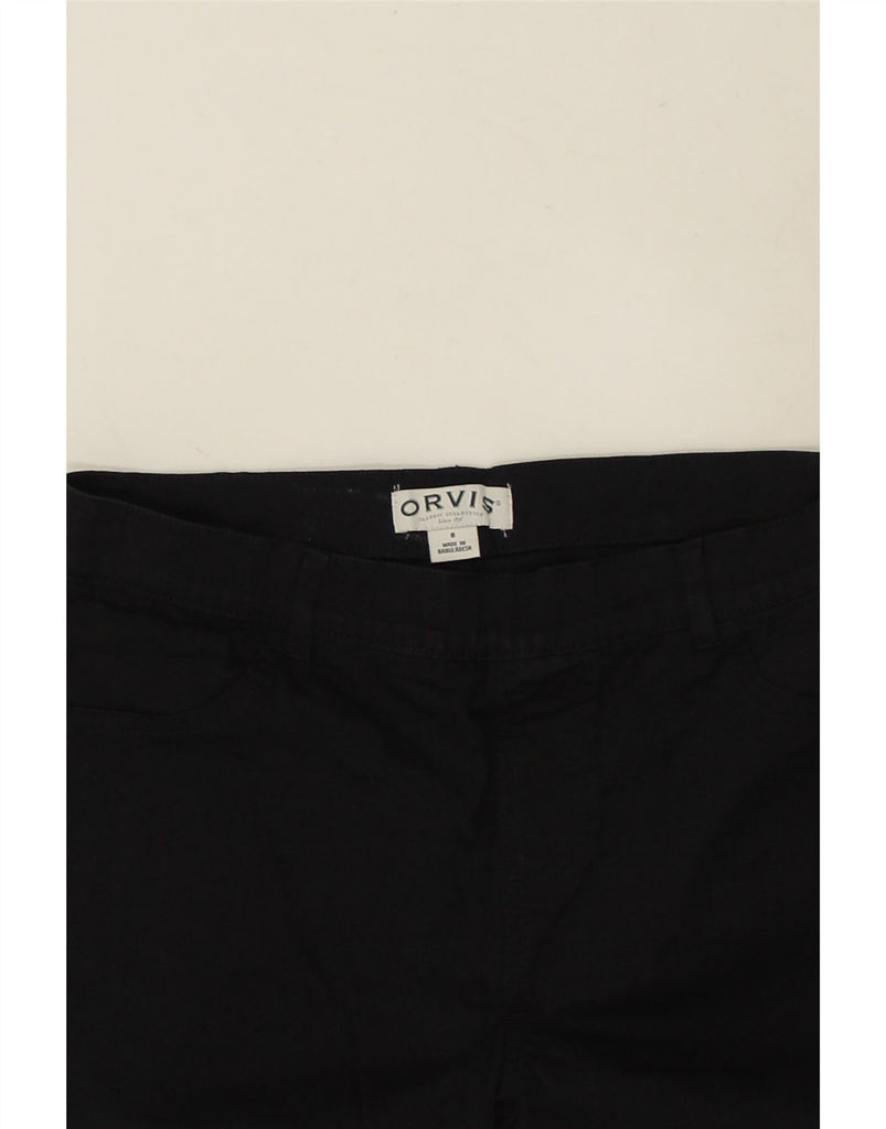 ORVIS Womens Slim Fit Chino Trousers UK 8 Small W27 L28  Black Cotton | Vintage Orvis | Thrift | Second-Hand Orvis | Used Clothing | Messina Hembry 