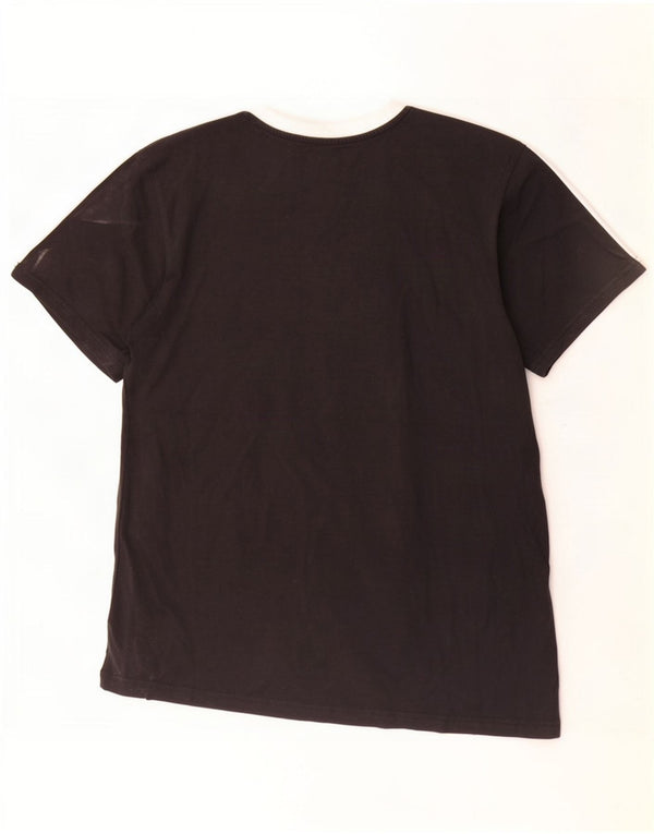 Adidas Womens Oversized T-Shirt Top UK 8/10 Small Black Cotton