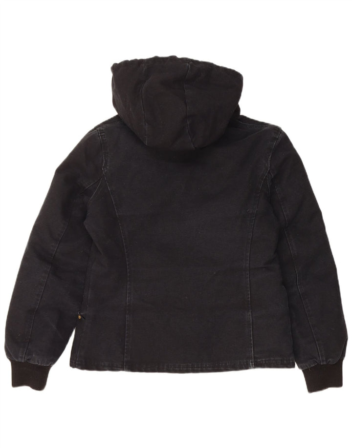 Richlu Womens Hooded Padded Jacket UK 14 Medium Black