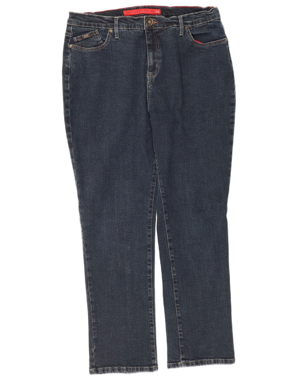 Per Una Womens Roma Straight Jeans UK 18 XL W36 L28 Navy Blue Cotton