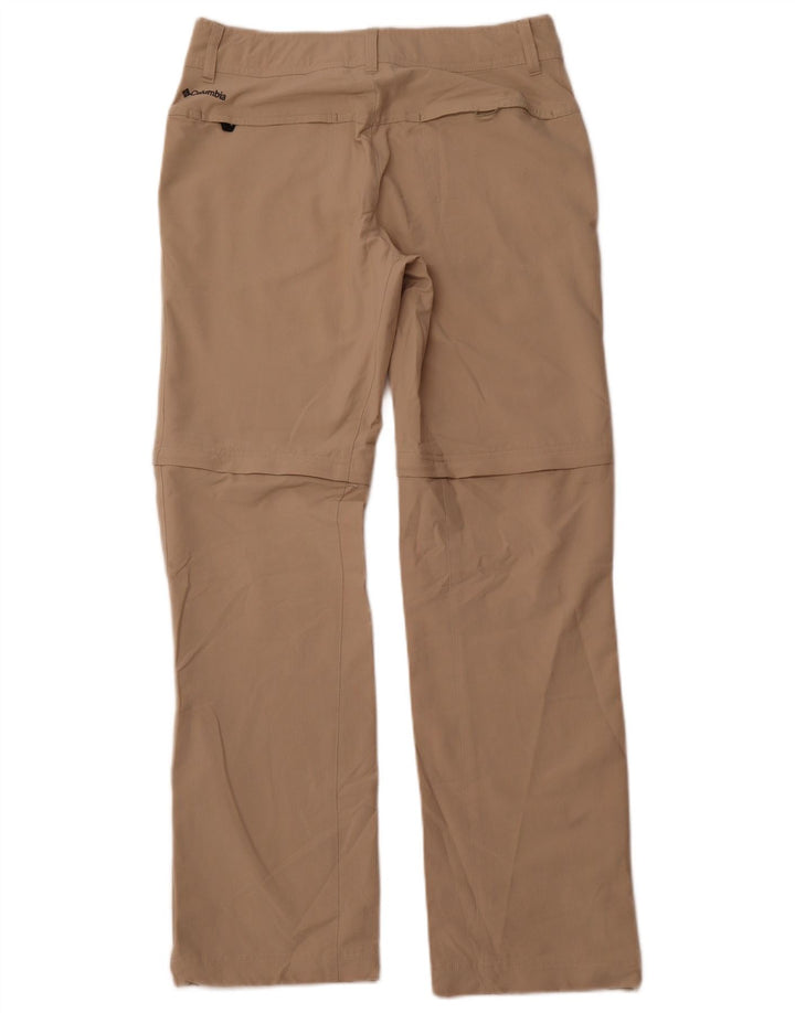 COLUMBIA Womens Straight Cargo Trousers US 8 Medium W30 L32 Beige