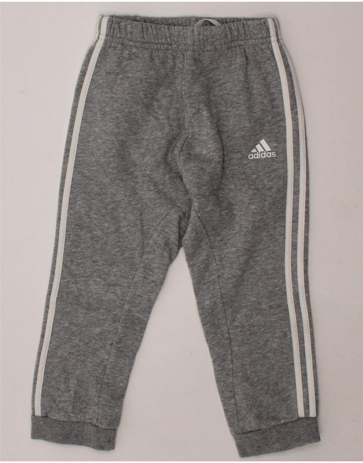 ADIDAS Boys Joggers Tracksuit Trousers 3-4 Years  Grey Vintage Adidas and Second-Hand Adidas from Messina Hembry 