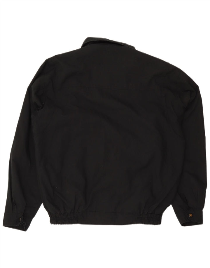 Vintage Mens Bomber Jacket UK 42 XL Black