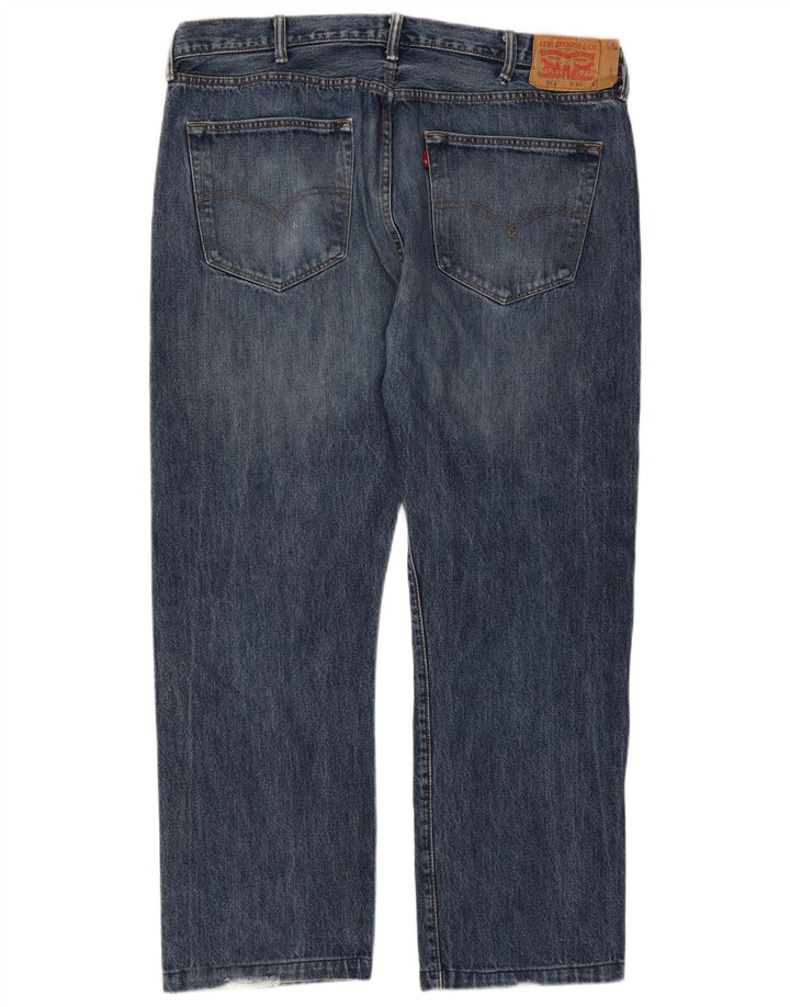 Levi's Mens 501 Straight Jeans W40 L30 Blue Cotton