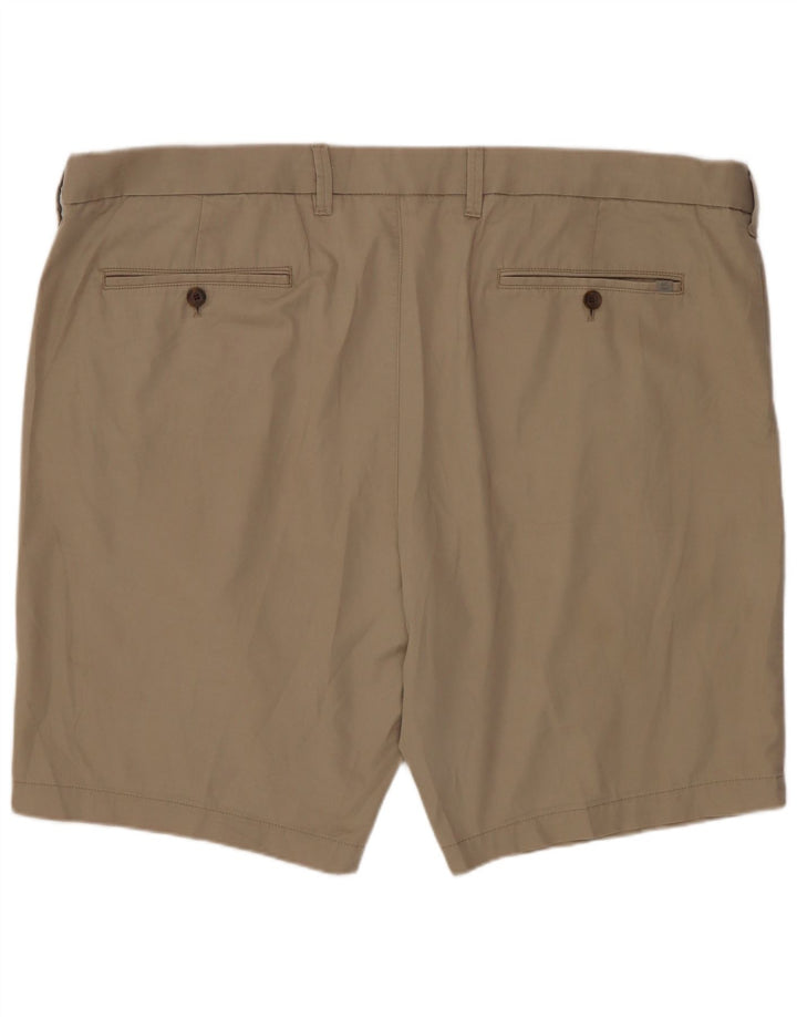 MARKS & SPENCER Mens Chino Shorts W44 2XL Beige Cotton