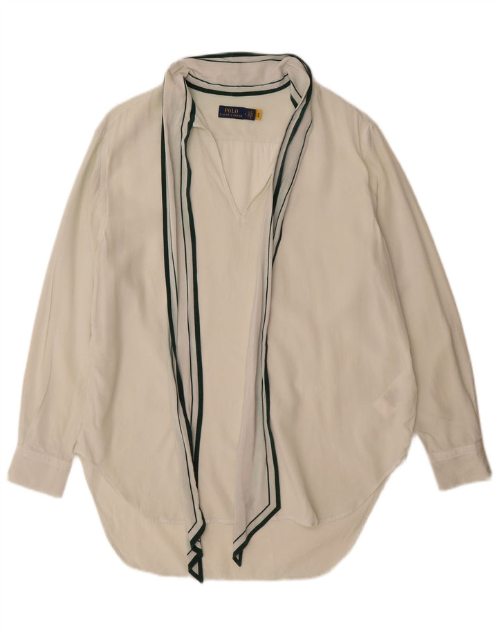 Polo Ralph Lauren Womens Longline Oversized Pullover Shirt US 4 Small White