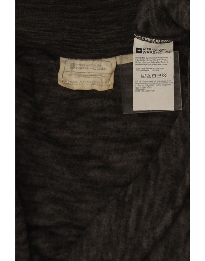 Mountain Warehouse Womens Zip Fleece Jacket UK 16 Large Grey Flecked