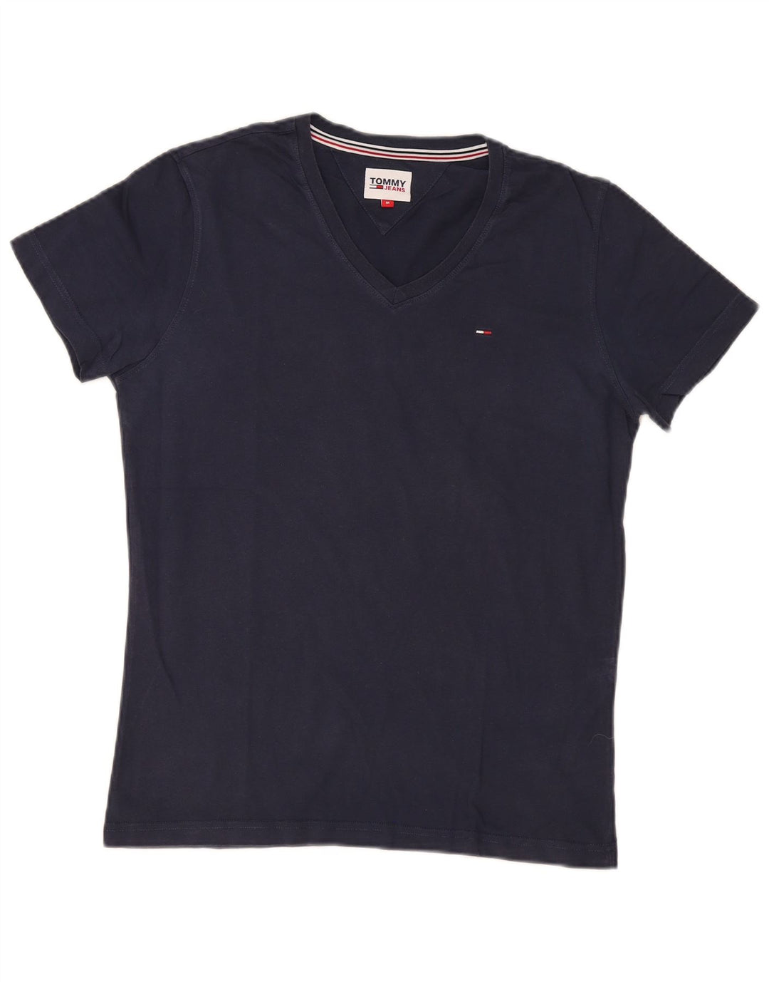 Tommy Hilfiger Mens T-Shirt Top Medium Navy Blue Cotton