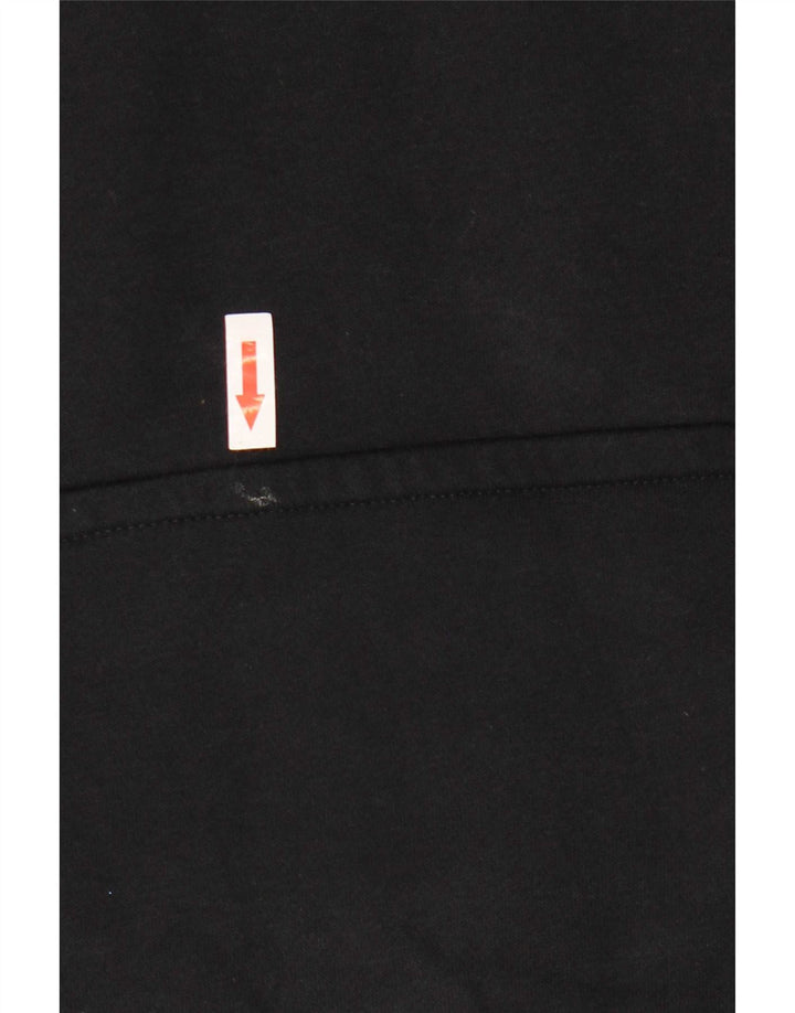 Nike Mens Oversized Hoodie Jumper Small Black Cotton