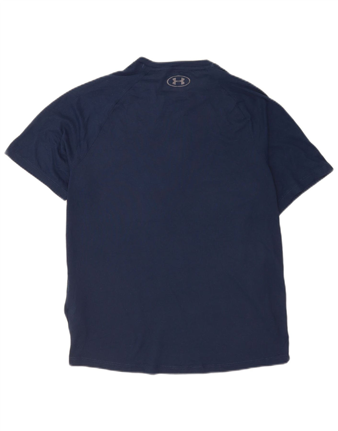 Under Armour Mens T-Shirt Top Medium Navy Blue Polyester