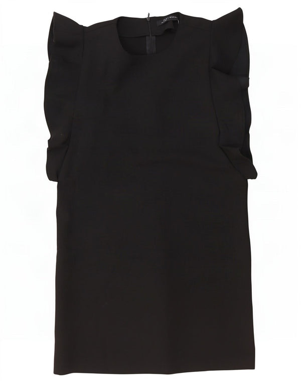 Zara Womens Sheath Dress UK 16 Large Black