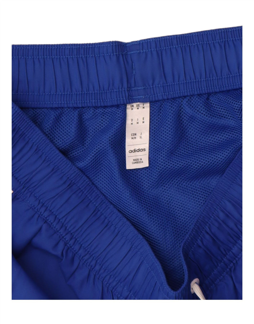Adidas Womens Sport Shorts UK 12 Medium Navy Blue Polyester