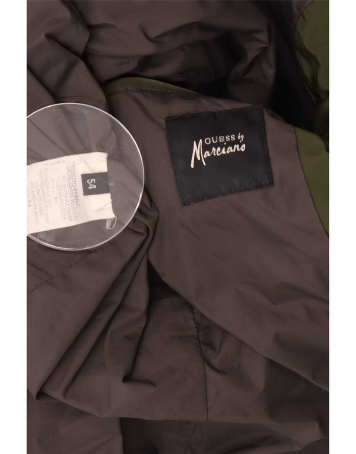 Guess By Marciano Mens Padded Jacket IT 54 2XL Khaki Polyester